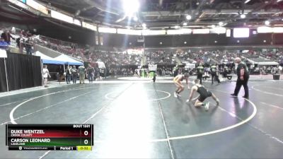 113 lbs Cons. Round 4 - Duke Wentzel, Crook County vs Carson Leonard, Lakeland