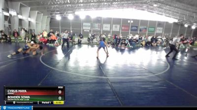 125 lbs Cons. Round 4 - Cyrus Maya, NWWC vs Bohden Sowa, Salem Elite Mat Club