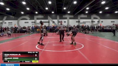 96 lbs Quarterfinal - Ryan Morgan Jr., AAHS vs Deagan Johns, TINO