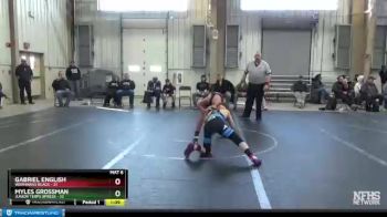 100 lbs Round 2 (6 Team) - Myles Grossman, Junior Terps Xpress vs Gabriel English, Warhawks Black