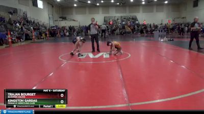 80 lbs Cons. Round 2 - Kingston Gardas, Pinnacle Wrestling Club vs Trajan Bourget, Bloomer Colfax