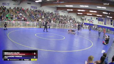 113 lbs Quarterfinal - Iberaldo Calmo, Woodburn High School Wrestling vs Alejandro Vargas, COWA