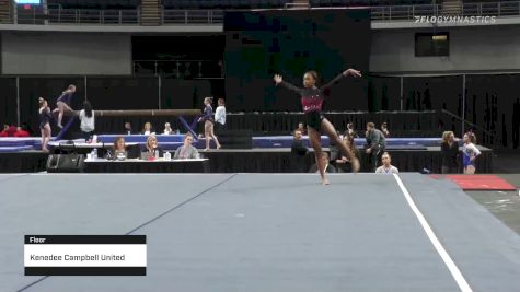 Kenedee Campbell United Gymstars - Floor - 2022 Elevate the Stage Huntsville presented by SportsMED & Crestwood