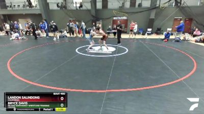 100 lbs Cons. Round 3 - Landon Salindong, California vs Bryce Davis, Inland Northwest Wrestling Training Center