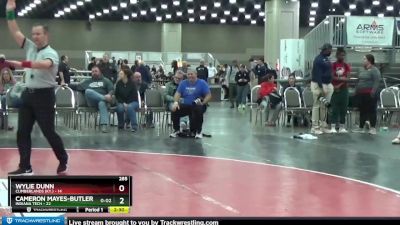 285 lbs 2nd Wrestleback (16 Team) - Wylie Dunn, Cumberlands (Ky.) vs Cameron Mayes-Butler, Indiana Tech