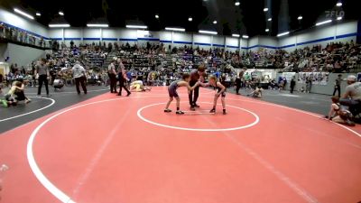 58 lbs Consi Of 8 #1 - Emilia Sarette, Mustang Bronco Wrestling Club vs Braylen Jones, Newcastle Youth Wrestling