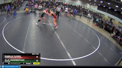 155 lbs Cons. Round 4 - Ellie Higginbotham, Missouri vs Isabelle Olesen, Askren Wrestling Academy