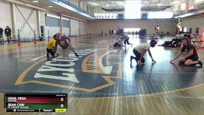 125 lbs Champ. Round 1 - Akhil Vega, Stevens vs Sean Cain, St. Vincent College