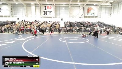 75 lbs Quarterfinal - Carson Konstanty, NWAA vs Cole Stopa, Revolution Elite Wrestling