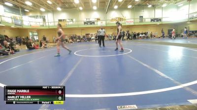 108-119 lbs Round 2 - Paige Marble, ODESSA vs Harley Miller, Hurricane Wrestling Academy