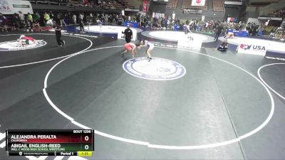 140 lbs Quarterfinal - Alejandra Peralta, California vs Abigail English-Reed, Will C Wood High School Wrestling