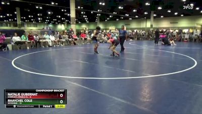 115 lbs Cross Bracket (8 Team) - Rhaychel Cole, Wyoming vs Natalie Gubernat, Charlie`s Angels-IL