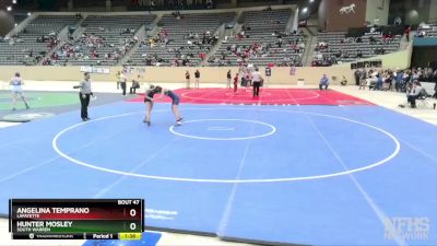 132 lbs Champ. Round 1 - Angelina Temprano, Lafayette vs Hunter Mosley, South Warren