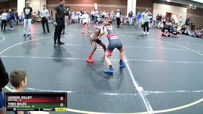 72 lbs Round 3 (8 Team) - Theo Bales, Contenders WA Blue vs Jaxson Jolley, Ares Red