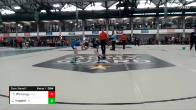 80-84 lbs Cons. Round 1 - Caden Wiebenga, Sauk Valley Wrestling Club vs Crosby Ploederl, Freedom