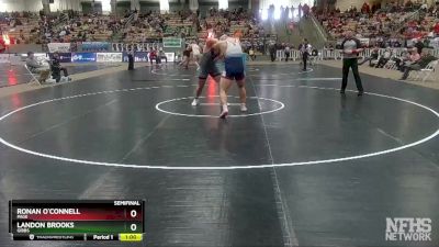 A 285 lbs Semifinal - Landon Brooks, Gibbs vs Ronan O`Connell, Page