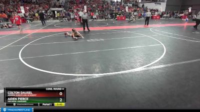 91 lbs Cons. Round 4 - Aiden Pierce, Melrose-Mindoro vs Colton Dausel, Askren Wrestling Academy