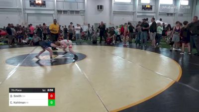 J-75 lbs 7th Place - Quinn Smith, OH vs Clint Kohlman, MI