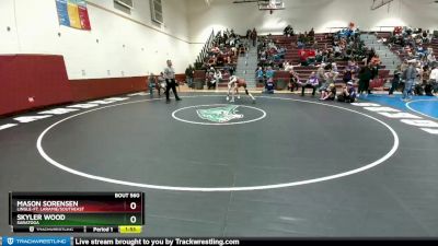 120 lbs Cons. Round 5 - Mason Sorensen, Lingle-Ft. Laramie/Southeast vs Skyler Wood, Saratoga