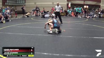 85 lbs Round 3 (6 Team) - Asher Procunier, Ares Black vs Jacob Saunders, Team Gotcha