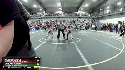 50 lbs Cons. Round 3 - Gordon Poelma, Team Central Wrestling Club-AAA vs Maddox Schulz, Monett Youth Wrestling Club-AA