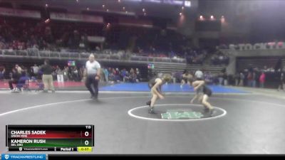 113 lbs Cons. Round 2 - Charles Sadek, Union Mine vs Kameron Rush, Del Oro