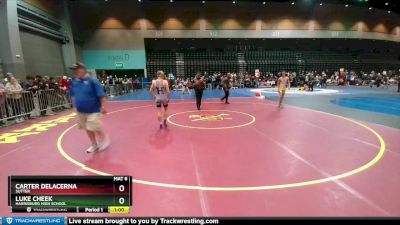 120 lbs Cons. Round 5 - Carter DelaCerna, Sutter vs Luke Cheek, Harrisburg High School