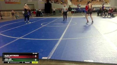 D1-157 lbs Quarterfinal - Job Lee, Sunnyside H.S. vs Alex Wittrock, Hamilton