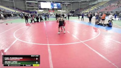 126 lbs Cons. Round 4 - Cael Puderbaugh, Bobcat Wrestling Club vs Deven Lopez, La Gente Wrestling Club