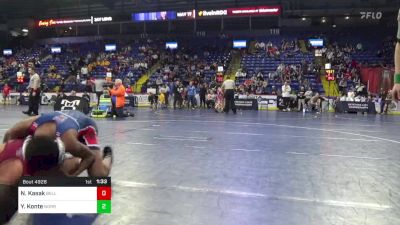 85 lbs Semifinal - Nate Kasak, Bellefonte vs Yusuf Konte, Norristown