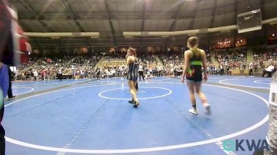 110 lbs Consolation - Nelly Barton, Chandler Takedown Club vs DeKadence Theriot, F-5 Grappling