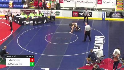 140 lbs Round Of 32 - Hayden Harvey, Montoursville vs Quinn Weymers, Donegal