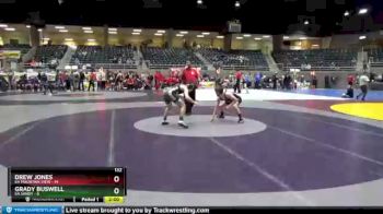 132 lbs Round 1 (4 Team) - Drew Jones, 6A Mountain View vs Grady Buswell, 6A Sandy