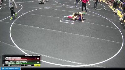 95 lbs Round 4 - Landon Hegler, Lexington Youth Wrestling Club vs Sebastian Stsiapanau, Team Bear Wrestling Club