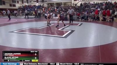 145 lbs Semifinal - Jackson Jaspers, Mount Vernon vs Blayke Heying, Benton Community