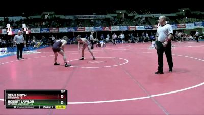 157 lbs Semis (4 Team) - Robert Lawlor, Alvernia University vs Sean Smith, Kutztown