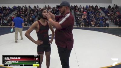 106 lbs Cons. Round 1 - Alex Rodriguez, La Habra vs Mathew Solis, Paramount