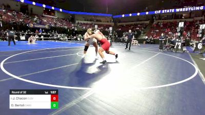 285 lbs Round Of 32 - Joey Chacon, Clovis West vs Devon Bertoli, Cardinal Newman