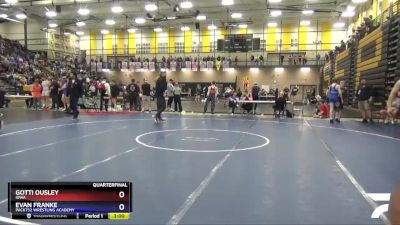 195 lbs Quarterfinal - Gotti Ousley, Iowa vs Evan Franke, Pack732 Wrestling Academy