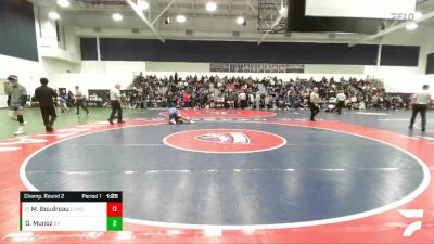 144 lbs Champ. Round 2 - Mark Boudreau, El Modena vs Gianluca Munoz, Bishop Amat