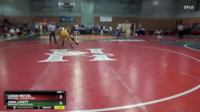 197 lbs Semifinal - Logan Neitzel, Wisconsin - Stevens Point vs John Lovett, Reinhardt Unnattached