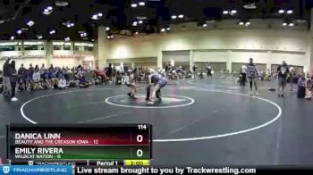 114 lbs Round 9 (10 Team) - Emily Rivera, Wildcat Nation vs Danica Linn, Beauty And The Creason Iowa
