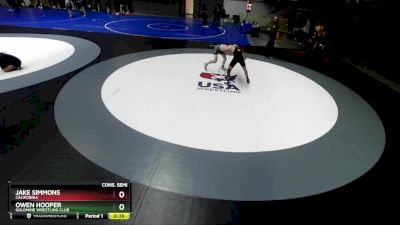 126 lbs Cons. Semi - Owen Hooper, Goldmine Wrestling Club vs Jake Simmons, California