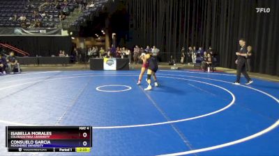 109 lbs Cons. Round 4 - Consuelo Garcia, McKendree University vs Isabella Morales, Colorado Mesa University