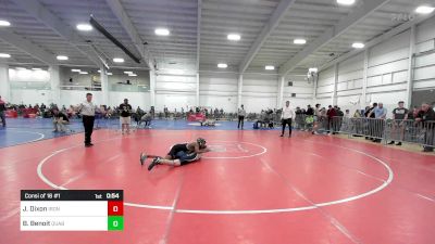 130 lbs Consi Of 16 #1 - Jonah Dixon, Iron Faith WC vs Brent Benoit, Quabbin