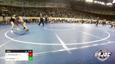 118 lbs Round Of 16 - Chesney Pendergraft, Timberwolves vs Mataya Fuentes, Randall Youth Wrestling Club