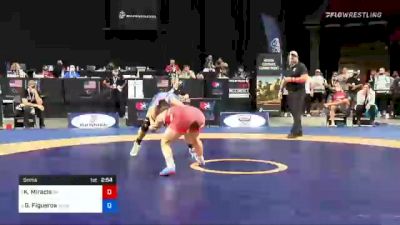 62 kg Semis - Kayla Miracle, Sunkist Kids Wrestling Club vs Gracie Figueroa, Titan Mercury Wrestling Club