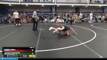 92 lbs Round 3 (8 Team) - Joseph Eboli, Rednose vs Jordan Manyette, Team Germantown