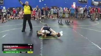78 lbs Round 5 (6 Team) - Phoenix Shelton, Missouri Gold vs Jeremy Carver, Untouchables Purple