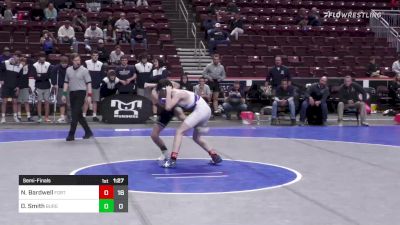 114 lbs Semifinal - Nikolay Bardwell, Fort Leboeuf vs Daniel Smith, Burgettstown